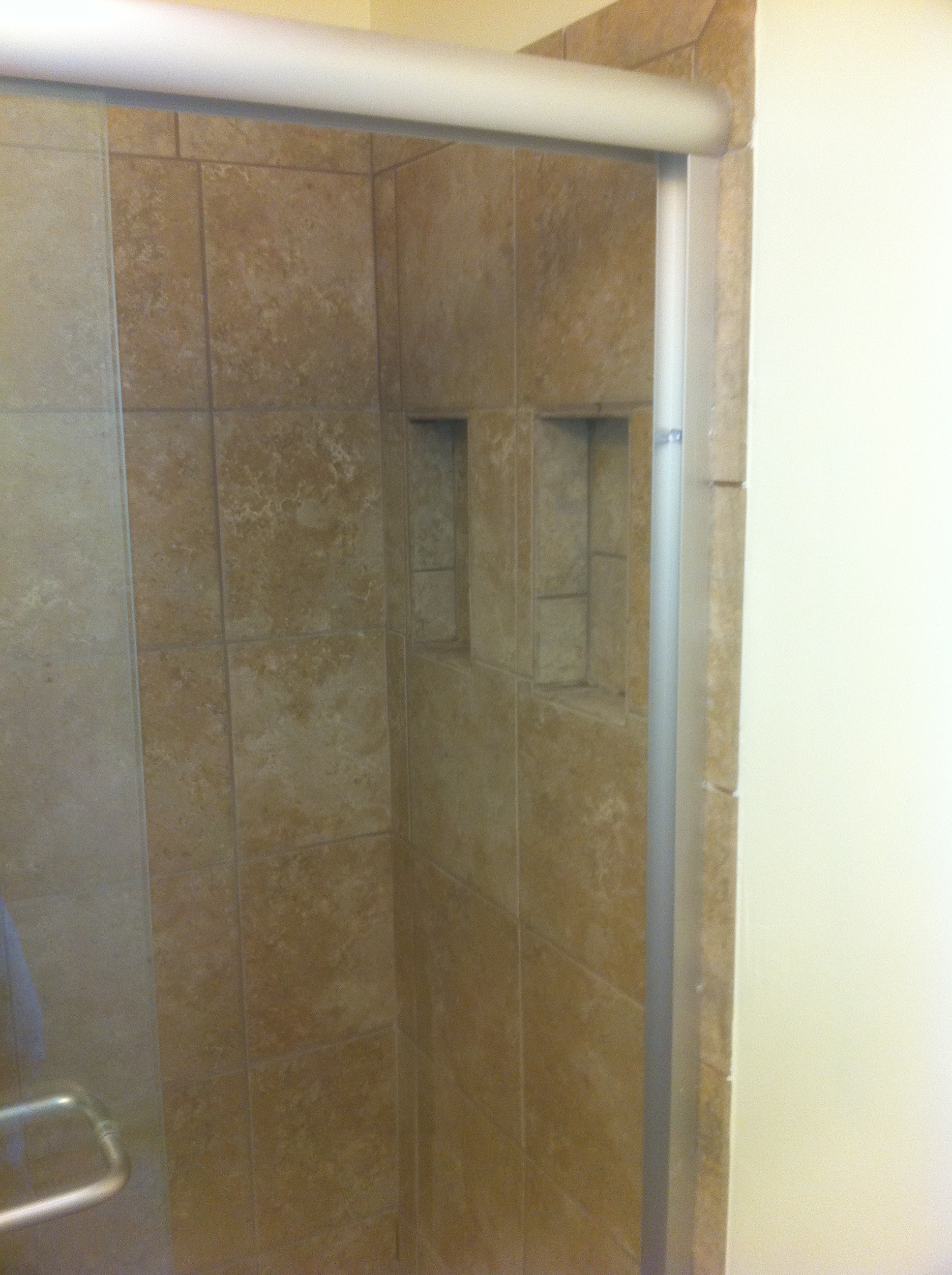 Opposite tile wall Columbia Missouri Bathroom Remodel, Tile Shower