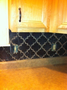 Hand made arabesque tile backsplash how to