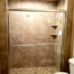 Complete Shower with new Shower Door, custom tile shower installation