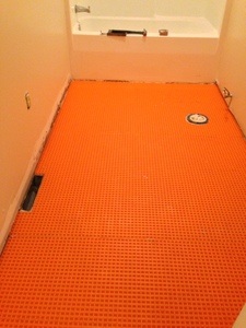 DItra XL in Bathroom
