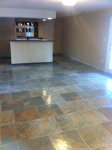 Tile installation complete